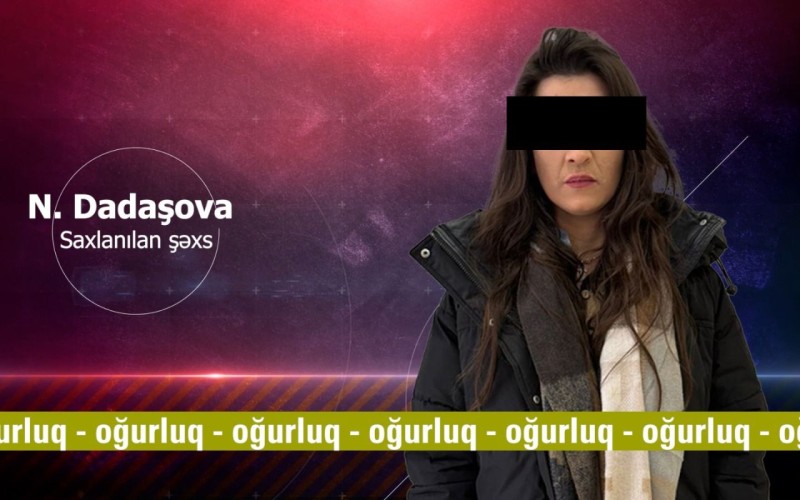 Qadın zərgərlik mağazalarından oğurluq etdi - VİDEO