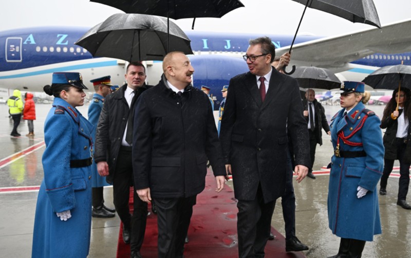 Prezidentin Serbiya səfərindən GÖRÜNTÜLƏR - VİDEO