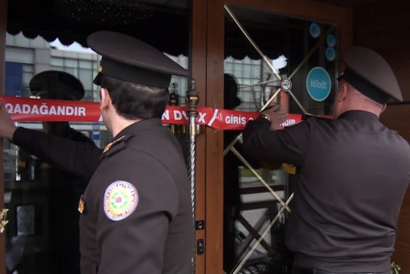 Bakıda restoranın fəaliyyəti dayandırıldı - FOTOLAR