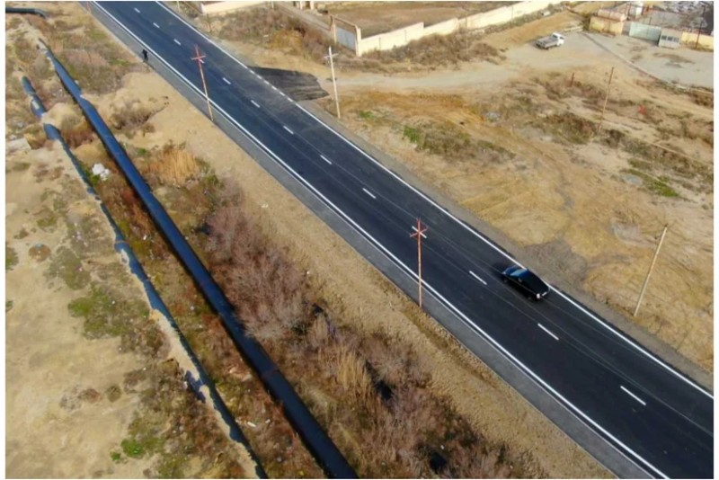 Masazırda 2 km-lik yolun əsaslı təmiri yekunlaşdı - FOTOLAR - VİDEO