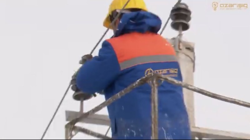 “Azərişıq” ASC Şahdağ istiqamətində xətləri yeniləyir - VİDEO