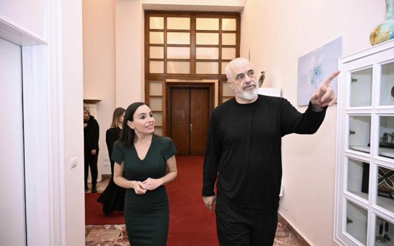 Leyla Əliyeva Tiranada Albaniyanın Baş naziri ilə görüşdü - FOTOLAR