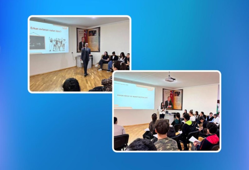 Erkən nikahın mənfi nəticələrinə dair maarifləndirici tədbir təşkil olunub