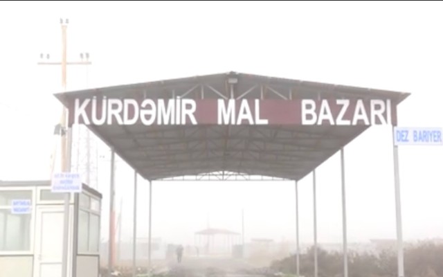 Kürdəmirdə yerləşən heyvan bazarı yenidən açıldı