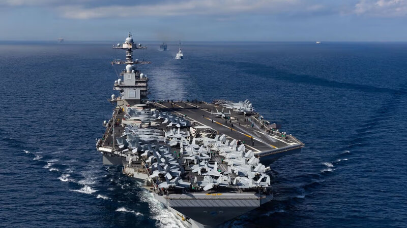 ABŞ-nin ən böyük hava zərbə qrupu Aralıq dənizinə daxil oldu