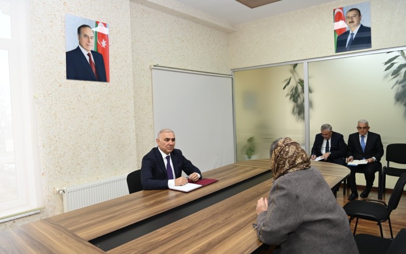 “Azərişıq” ASC-nin sədri Qəbələdə vətəndaşları qəbul edib - FOTO