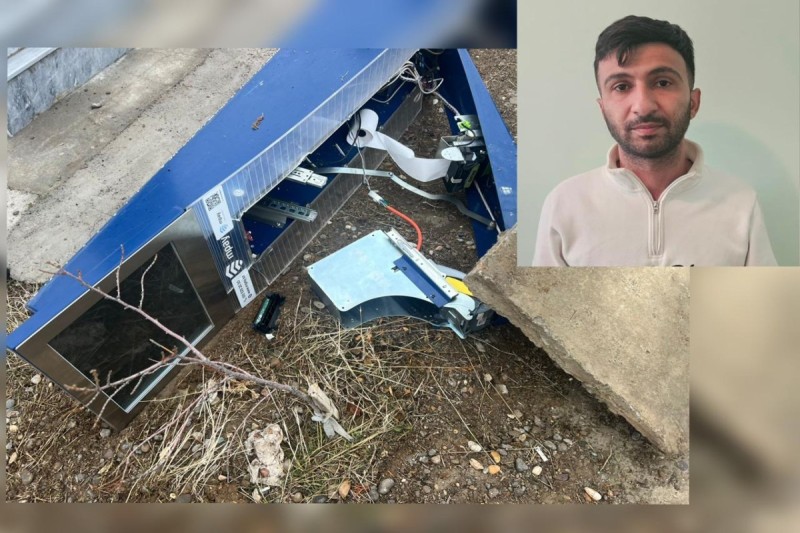 “MilliÖn” ödəmə terminalından oğurluq etdi - Saxlanıldı