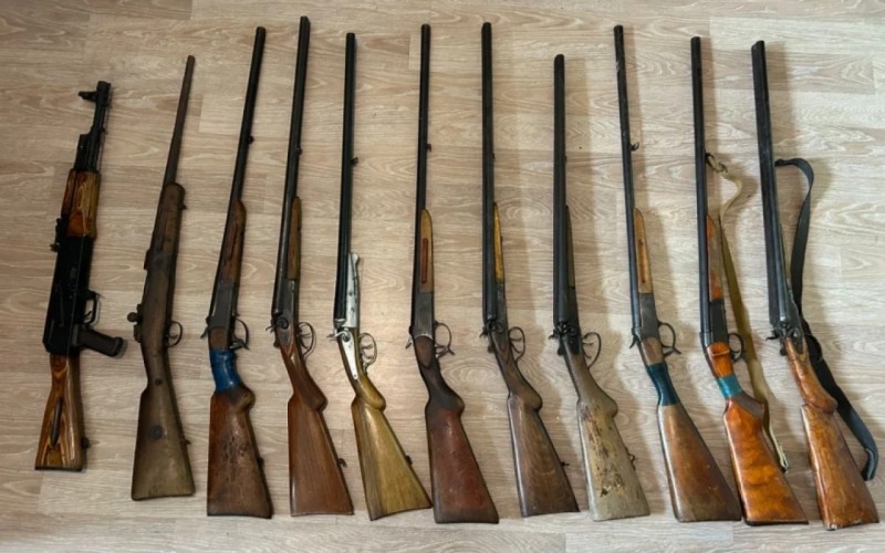 Qanunsuz saxlanılan silahlar aşkar edildi