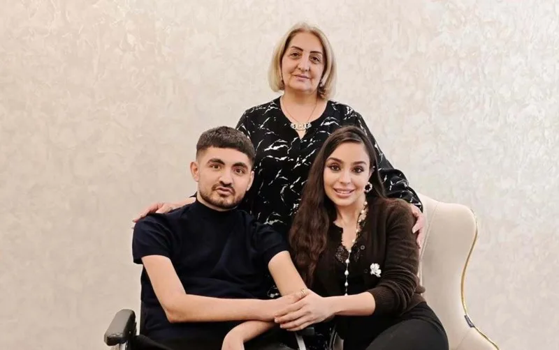Leyla Əliyeva qazi Rəvan Əzizovu ziyarət etdi - FOTOLAR