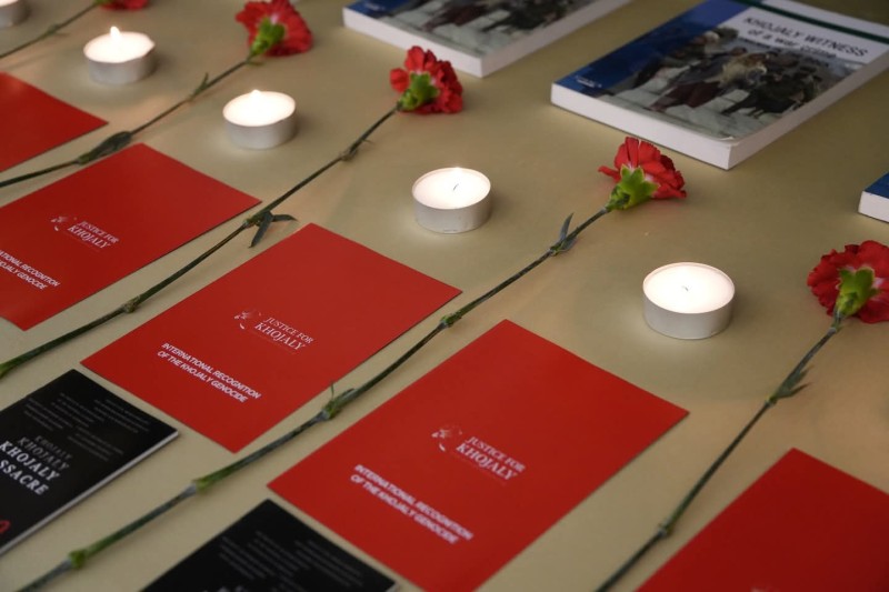 Lüksemburqda Xocalı faciəsinin qurbanları anıldı - FOTOLAR