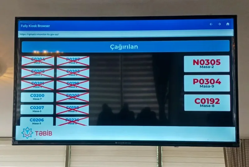 Masallıda xəstəxanada elektron növbə sistemi istifadəyə verildi