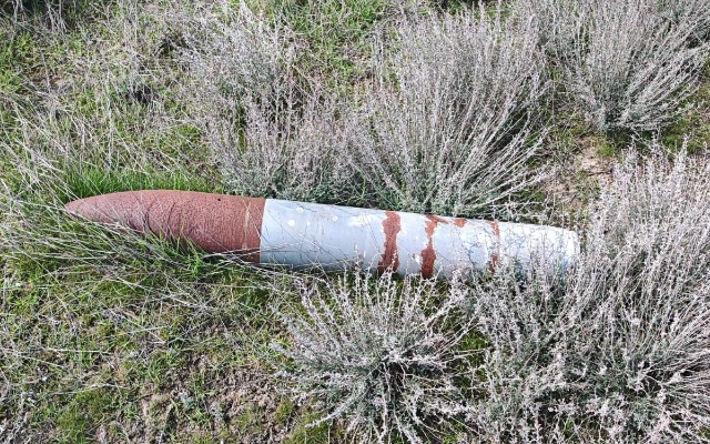 Salyanda partlamamış mərmi aşkarlandı