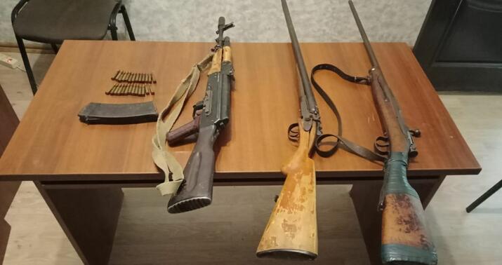 Azərbaycanda ötən gün 19 silah, iki qumbara aşkarlanıb