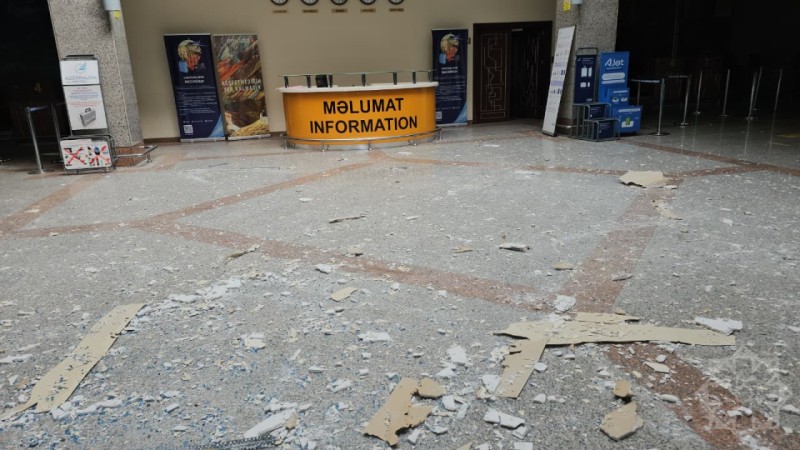 Dron hücumu olan Naxçıvan aeroportundan GÖRÜNTÜLƏR - VİDEO