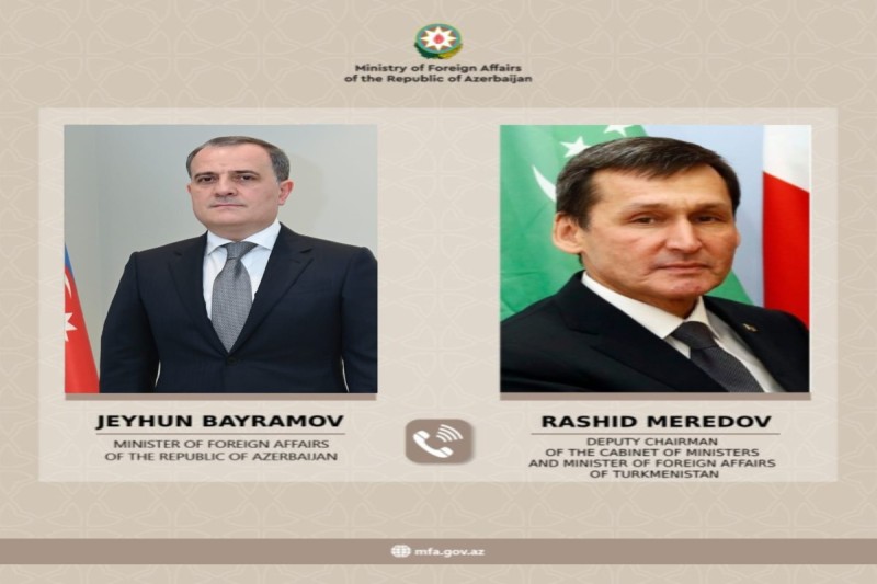 Bayramov türkmənistanlı həmkarı ilə DANIŞDI