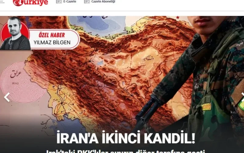 İrandakı PKK Türkiyə və Azərbaycan üçün təhlükə yaradır - “Türkiye” qəzeti