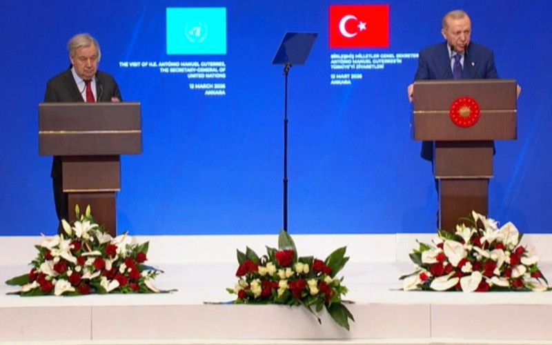 Ərdoğan BMT Baş katibinə Atatürk Sülh Mükafatını təqdim etdi