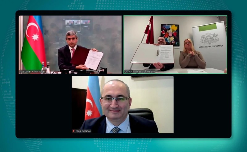 Latviya ilə sosial müdafiə sahəsində Tədbirlər Planı imzalandı