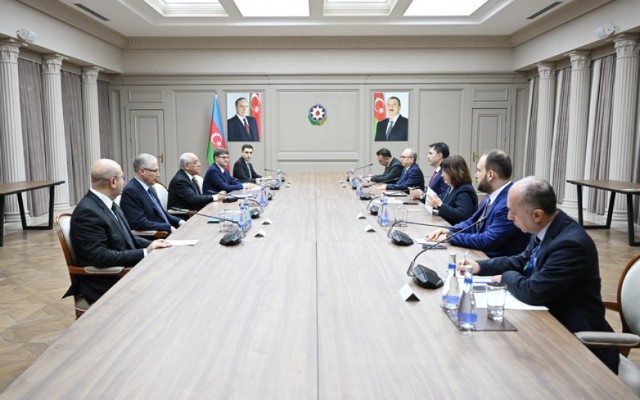 Baş nazir Əli Əsədov türkiyəli nazirlə görüşdü