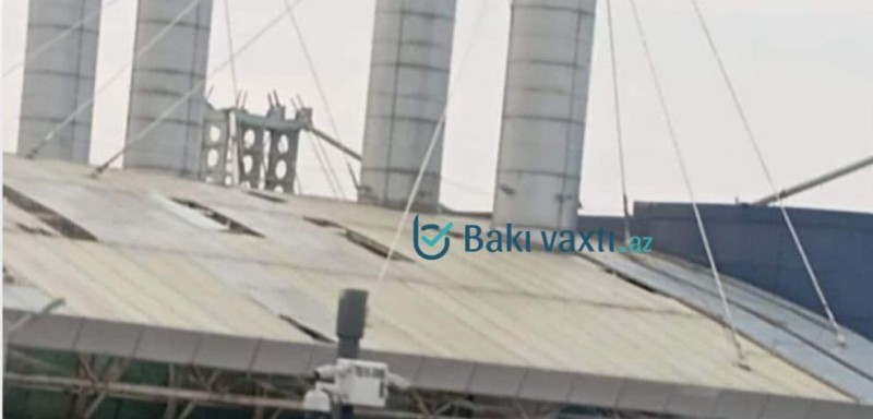 Bakı Beynəlxalq Avtovağzalın dam örtüyü yararsız halda - FOTOLAR