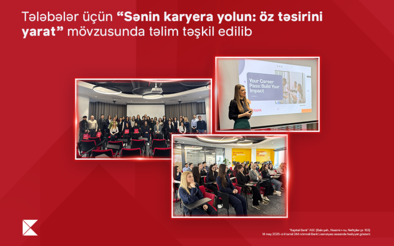 Kapital Bank bu tələbələr üçün təlim keçirdi