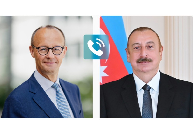İlham Əliyevlə Fridrix Merts Yaxın Şərqi müzakirə edib