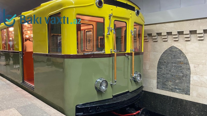 Retro vaqonlar bu tarixdən nümayiş etdiriləcək - YENİLƏNİB