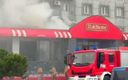 Naxçıvanda “Kəklikotu” restoranında yanğın
