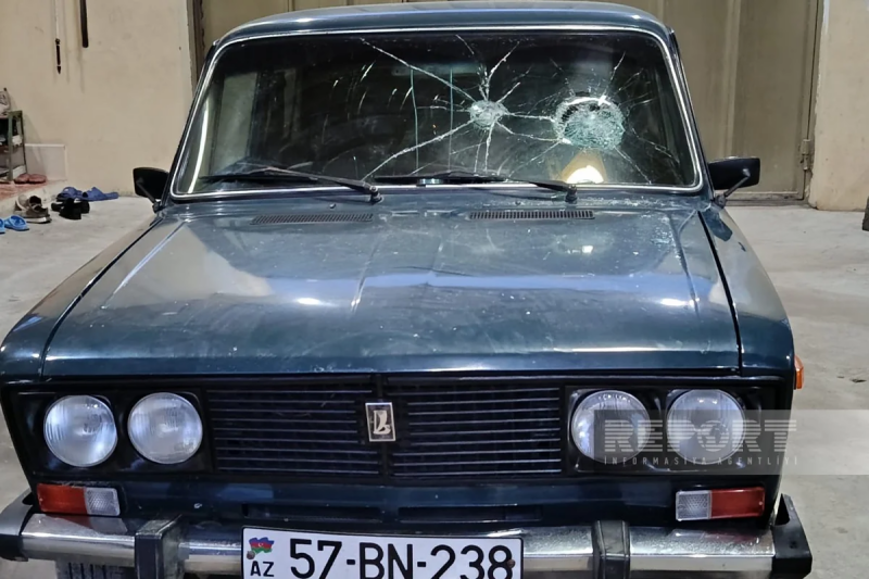 Ana və oğlu döyüldü, avtomobillərinə ziyan vuruldu