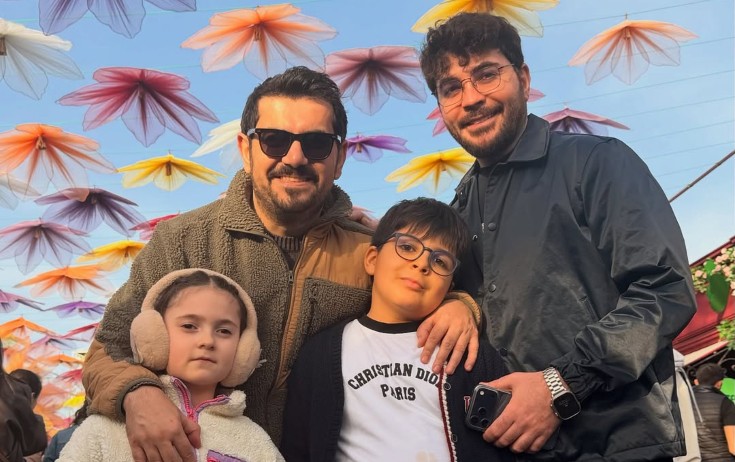 Elçin və Elşən övladı ilə şəhər gəzintisində - Foto