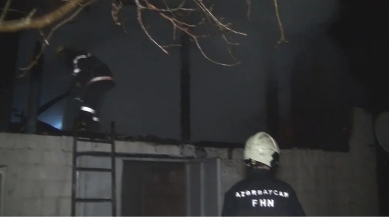 İstirahət mərkəzində YANĞIN