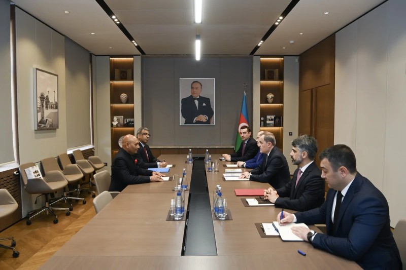 Bayramov Hindistanın yeni səfirini qəbul etdi - FOTOLAR