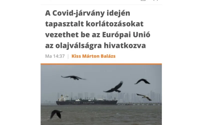 Macarıstan mediası Avropada enerji böhranı riskindən yazır