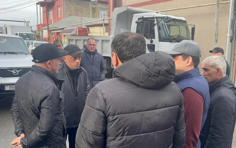 ADSEA sədri kollektorun çökdüyü ərazidə olub - VİDEO
