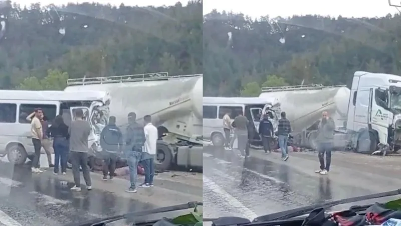 Türkiyədə ağır qəza: 7 ölü, 7 yaralı var