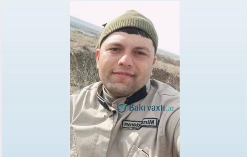 Füzulidə minaya düşən ANAMA əməkdaşının FOTOSU