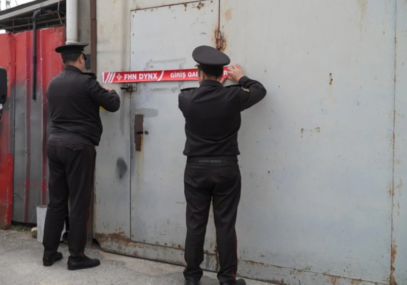 Mebel sexinin fəaliyyəti dayandırıldı - FOTO - VİDEO