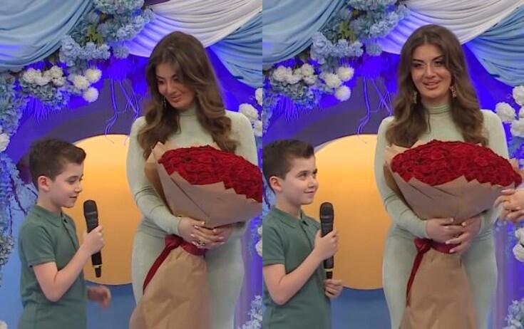 Oğlu efirə gəlib sürpriz etdi