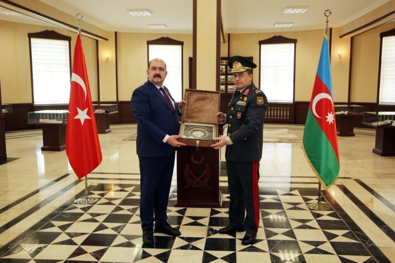 Türkiyənin Milli Müdafiə Universitetinin rektor müavini Naxçıvanda - FOTO