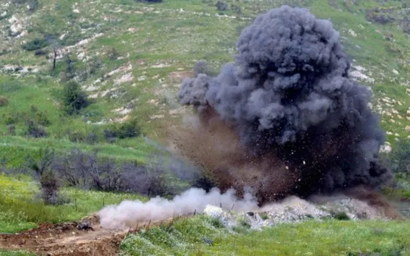 Xocalıda minaya düşən var