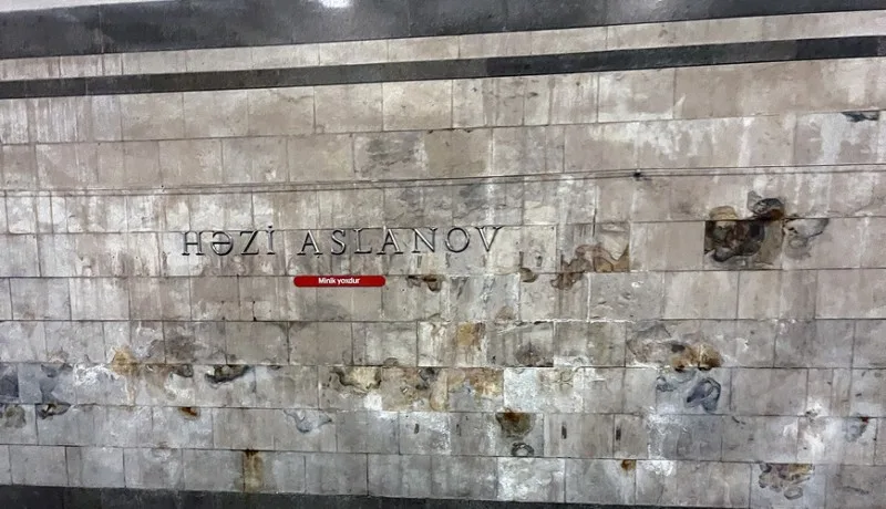 "Həzi Aslanov" stansiyasında mərmər çürüyüb – FOTOLAR