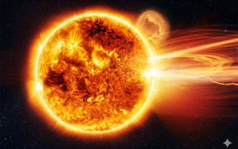 Günəşdə ard-arda üç güclü PARTLAYIŞ