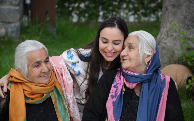 Leyla Əliyeva Şəki səfərindən fotolar paylaşdı