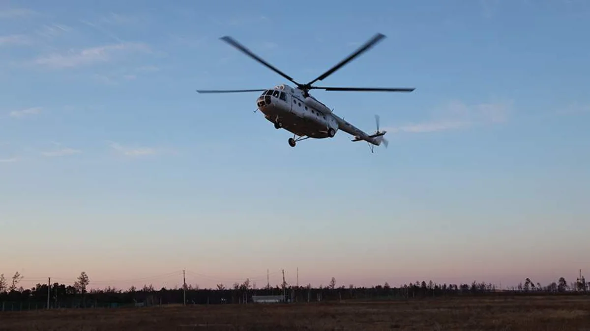 Rusiyada helikopterin sərt enişi zamanı 10 nəfər yaralanıb