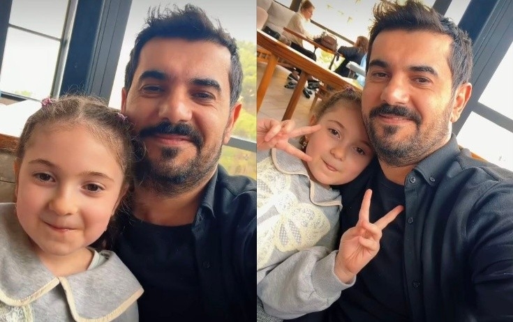 Elşən Orucov qızı ilə...