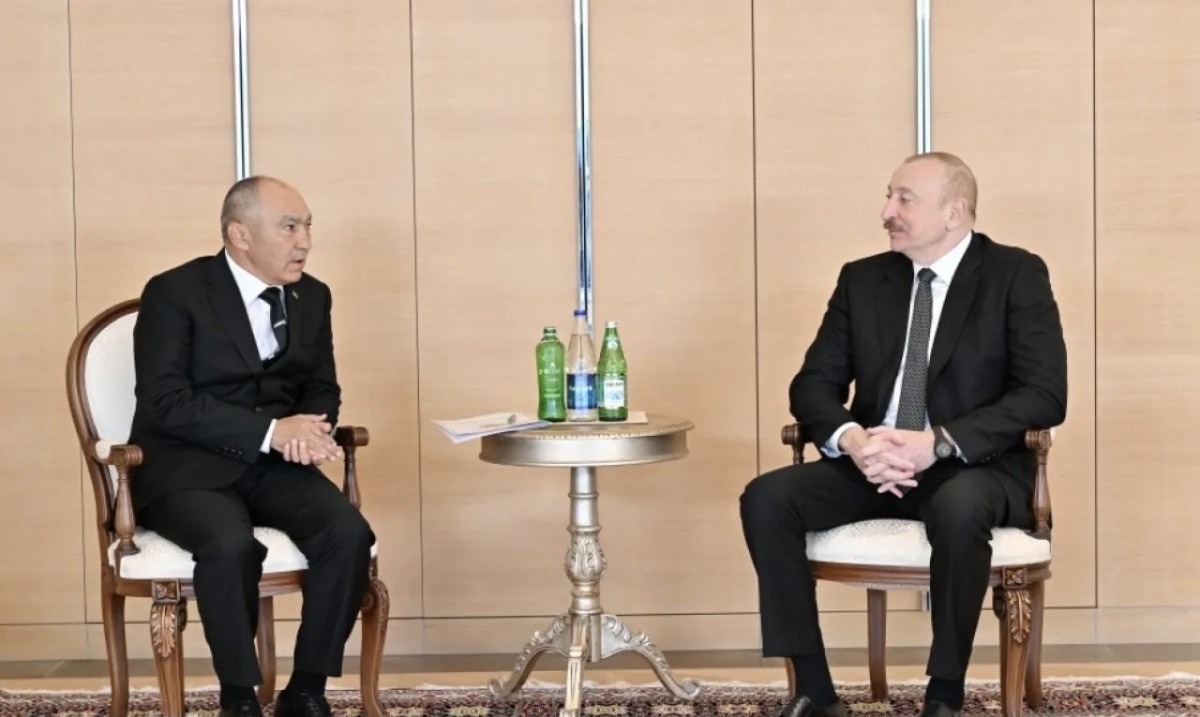 İlham Əliyev Deryageldi Orazovu qəbul edib