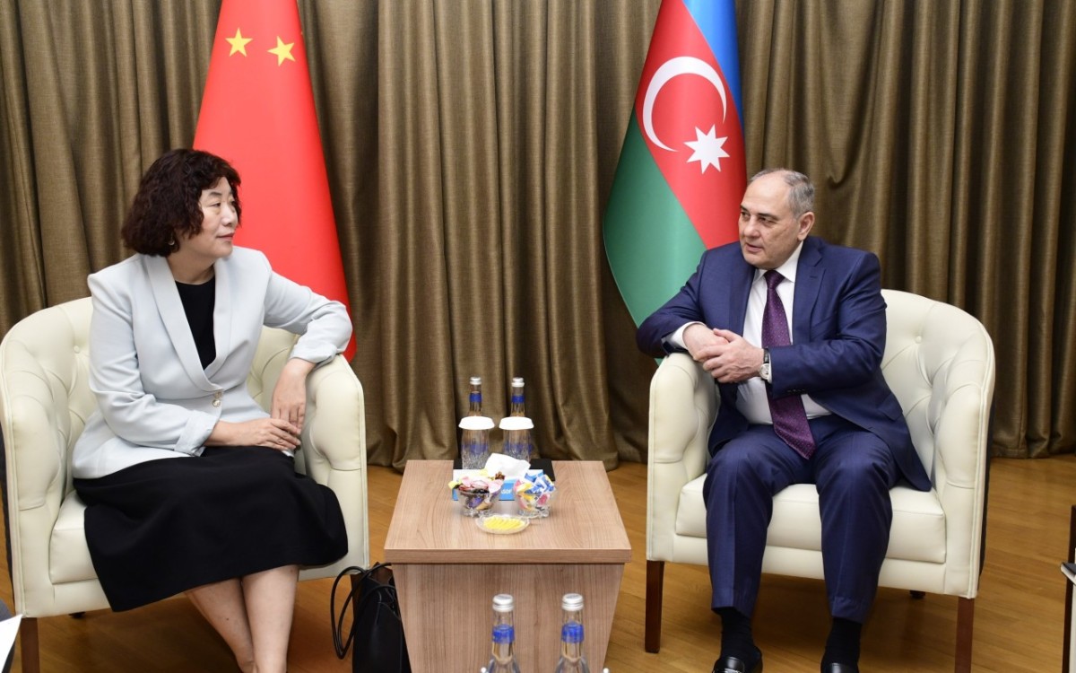 Tahir Budaqov Çinin Azərbaycandakı səfiri ilə görüşdü - FOTO
