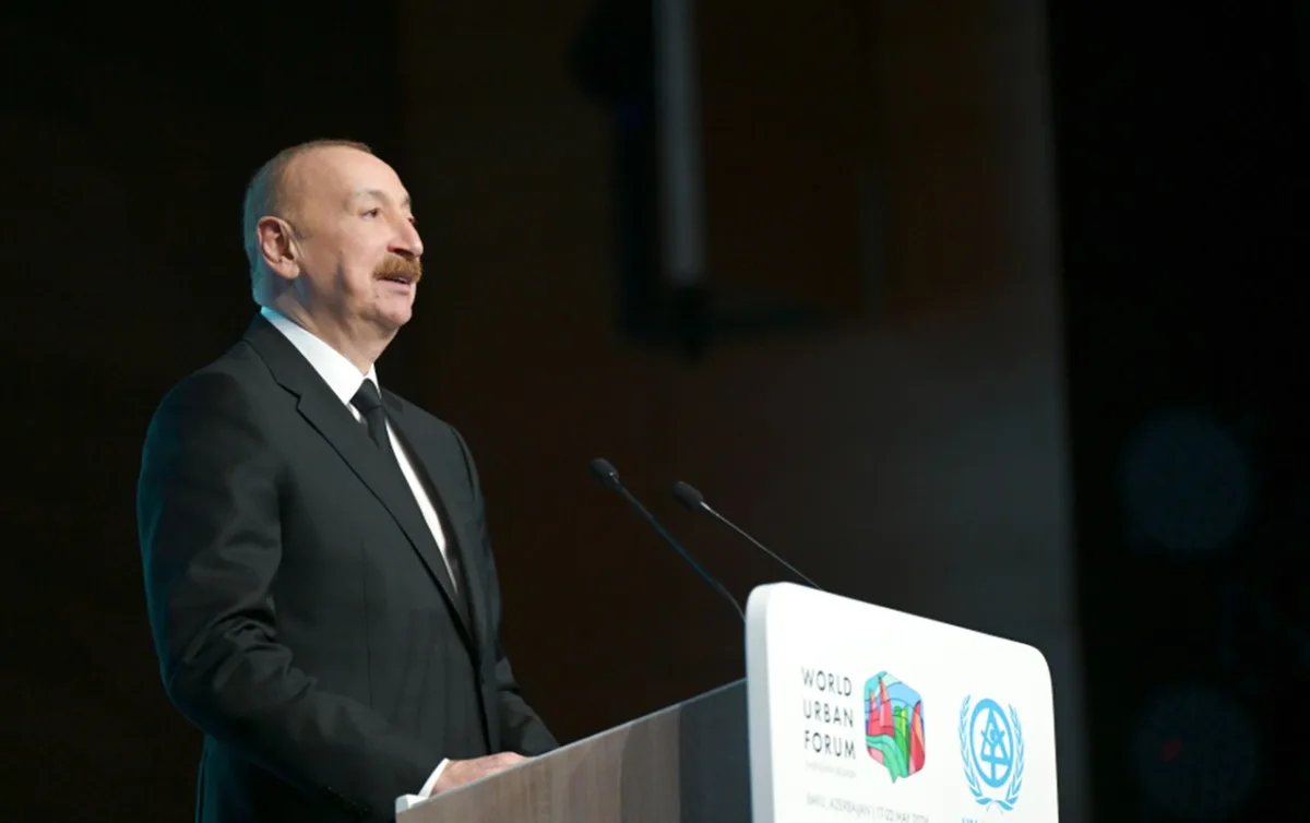 İlham Əliyevin sosial media hesabında WUF13-lə bağlı paylaşım edilib
