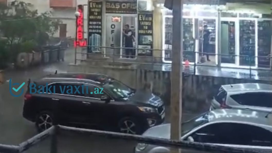 Xırdalana dolu yağır - FOTO + VİDEO