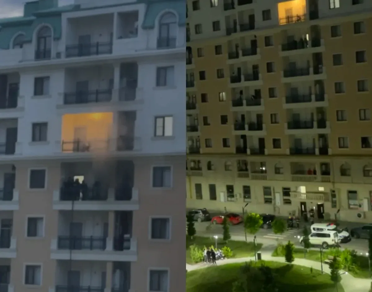 "Sumqayıt Bulvarı"nın yaxınlığındakı binada yanğın